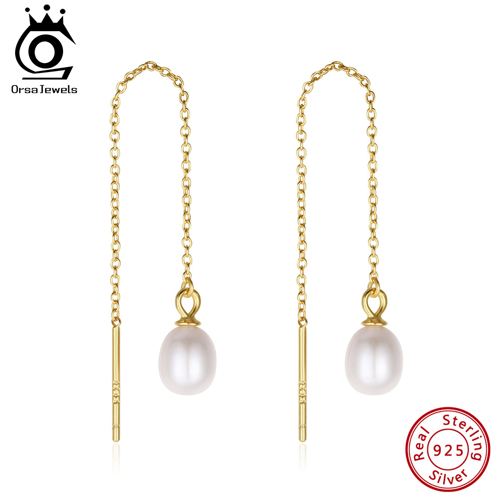 Freshwater Line - ORSA JEWELS exquis 14k or perle